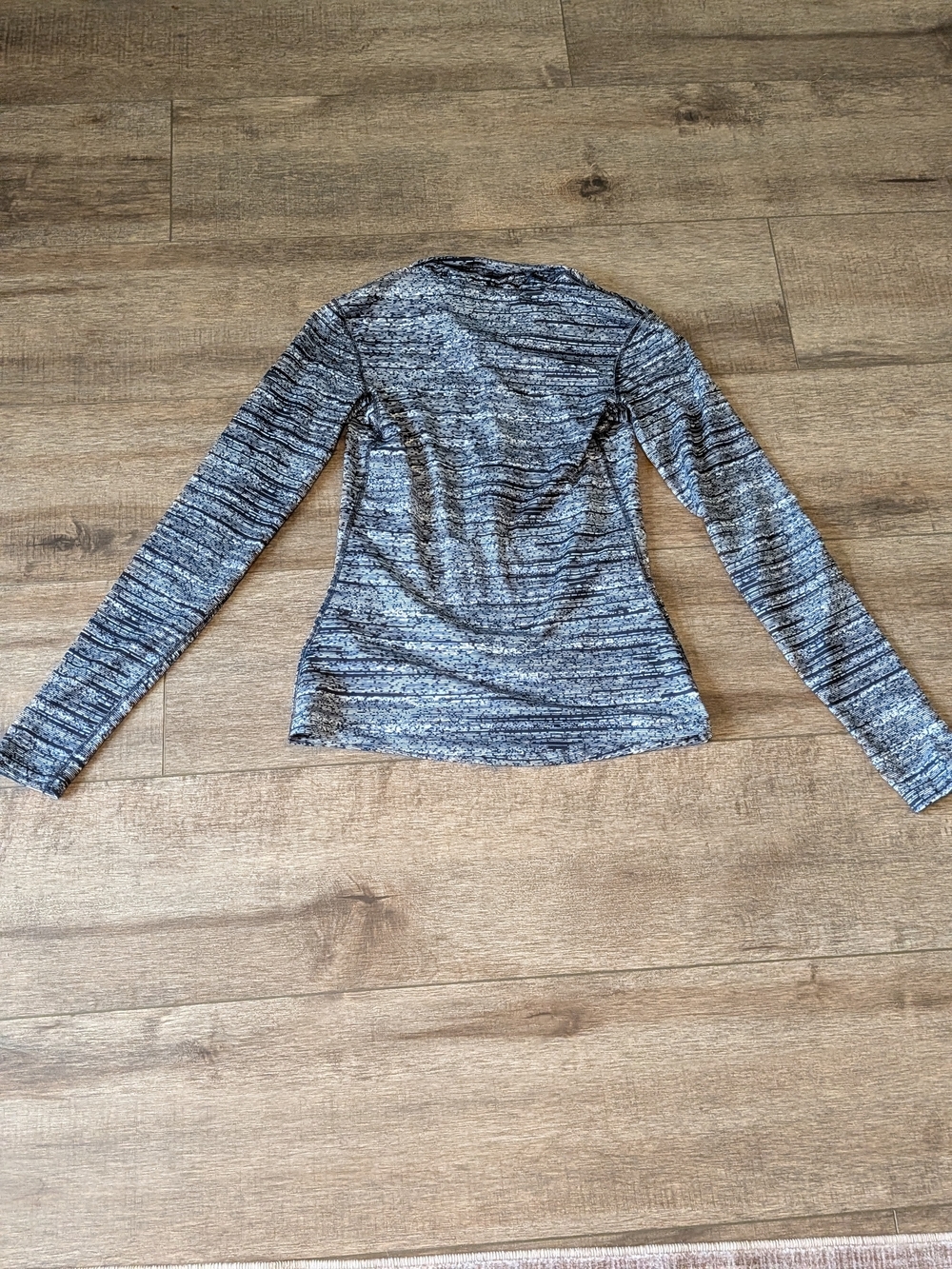 Nike Grey Black Space-Dye Half-Zip Pullover - Picture 5 of 5